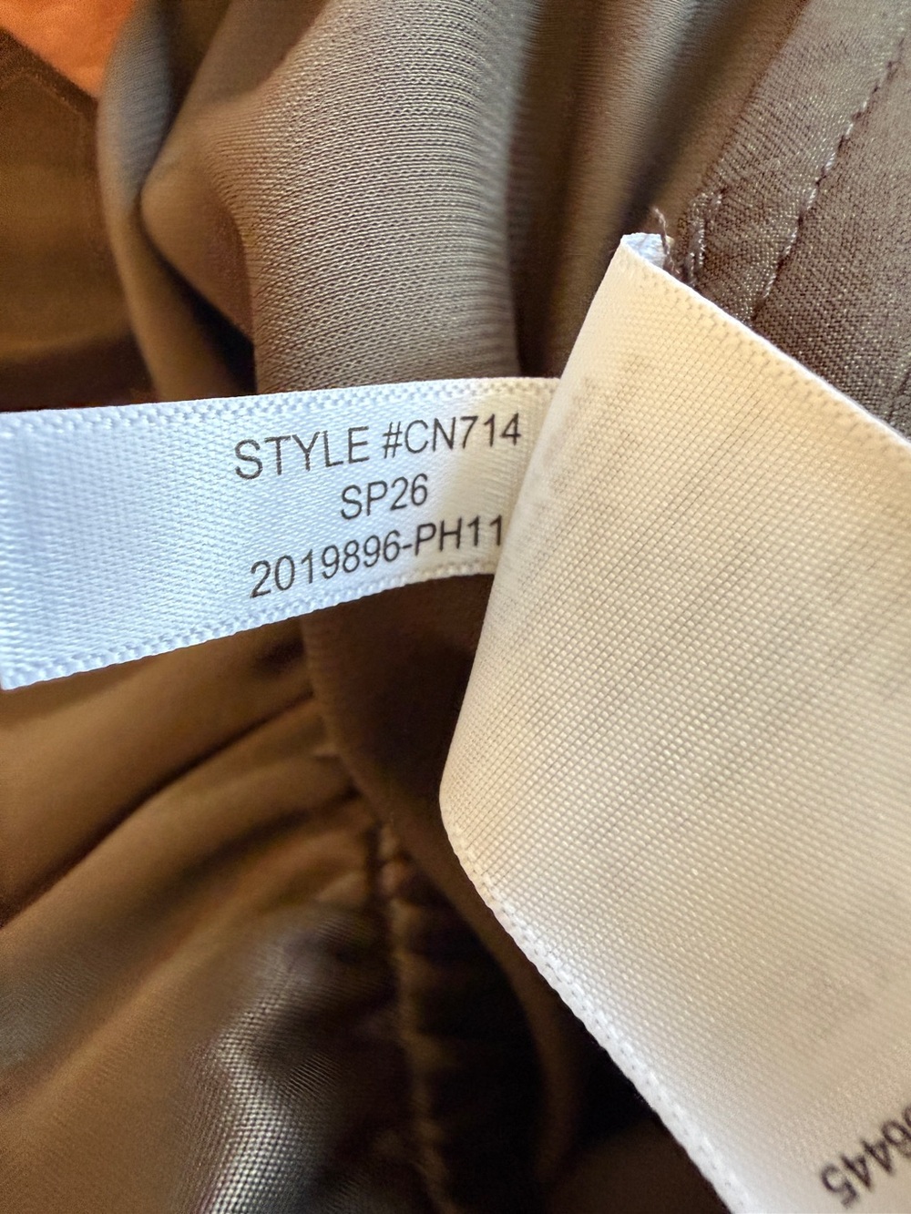 JCrew Cosmo pant in luster charmeuse in Smoky Wood brown - size small - CN714 - Picture 11 of 11